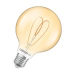 Osram Vintage 1906 LED E27 Globe Fadenlampe Gold 4.9W 470lm - 922  | Höchste Farbwiedergabe - Dimmbar - Ersatz Für 40W