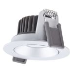Ledvance Spot LED Adjust Aluminium Argent 8W 680lm 36D - 930 Blanc Chaud | Diamètre 68mm - IP20 - Meilleur rendu des couleurs - Dimmable