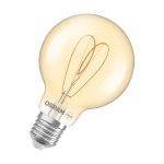 Osram Vintage 1906 LED E27 Globe Filament Dorée 4.9W 470lm - 927  | Meilleur Rendu De Couleur - Dimmable - Remplacement 40W