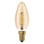 Ledvance Vintage 1906 LED E14 Bougie Dorée 3.4W 250lm - 822- | Dimmable - Remplacement 25W