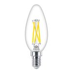 Philips MASTER LED E14 Bougie Filament Claire 2.5W 340lm - 922-927 Dim To Warm | Meilleur Rendu De Couleur - Dimmable - Remplacement 25W