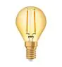 Osram Vintage 1906 LED E14 Boule Filament Dorée 2.5W 220lm - 824  | Remplacement 25W