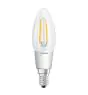 Osram Classic LED E14 Bougie Filament Claire 4.5W 470lm - 827  | Dimmable - Remplacement 40W
