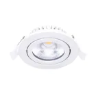 LED inclinable Spot Blanc 6W 550lm - 930 | Diamètre 75mm - IP54 - Meilleur rendu de couleur 